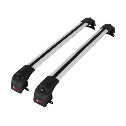 Compatible avec Jeep Compass 2017-2025 ACE-2 Barres de Toit Railing Porte-Bagages de Voiture Gris Aluminium 2 Barres