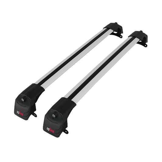 ACE-2 Dakdrager bagagedrager compatibel met Jeep Compass 2017-2025 Spoorstaven Grijs Aluminium 2 Staven