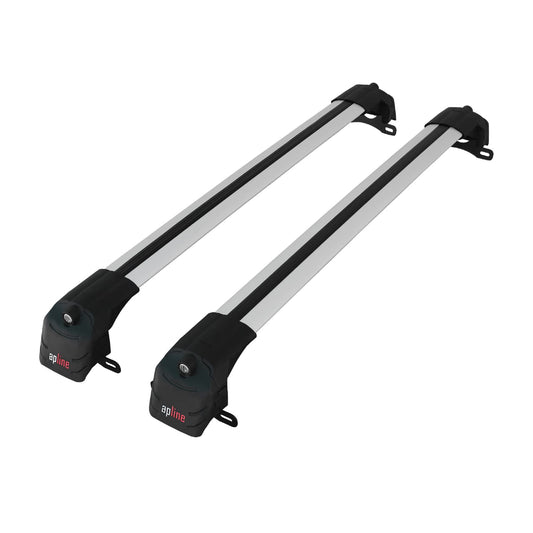 Compatible avec Cadillac Escalade 2015-2020 ACE-2 modèle Barres de Toit Railing Porte-Bagages de Voiture Gris Aluminium Barres
