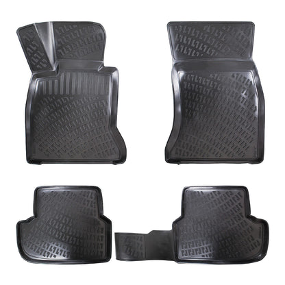 Compatibile con BMW Serie 5 (G30) 2017-2023 4D Tappeti in Gomma Nero