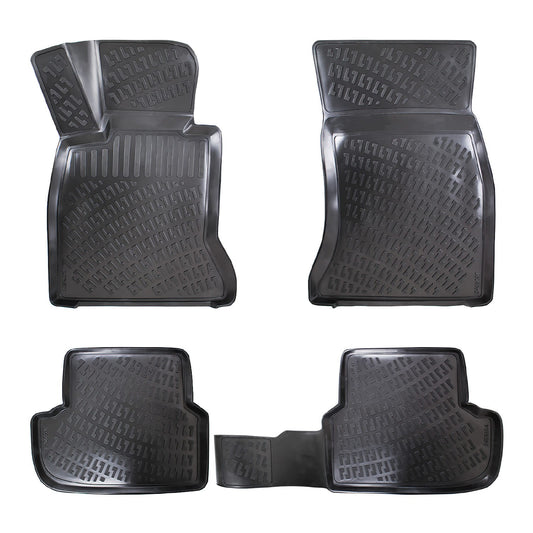 Compatible avec BMW Série 5 (G30) 2017-2023 4D Tapis de Voiture Noir