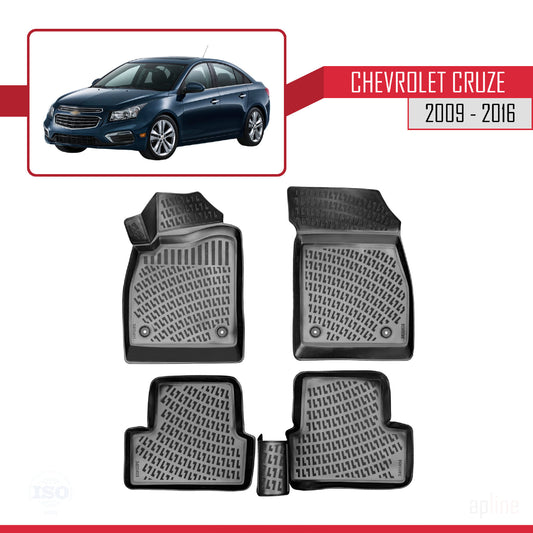 Compatible with Chevrolet Cruze (J300) 2009-2016 4D Car mats Black