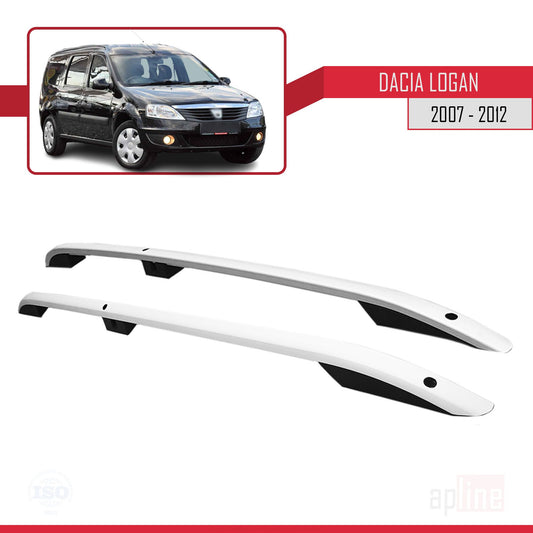 Compatibile con Dacia Logan 2 MCV (K52) 2007-2012 (Passo Corto L1/H1) Barre sul Tetto Portapacchi sul Tetto Grigo