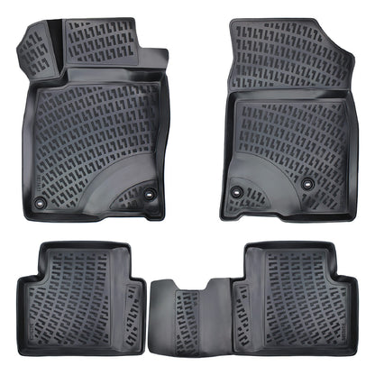 Compatible avec Honda Civic 10 (FC) Berline 2016-2021 4D Tapis de Voiture Noir