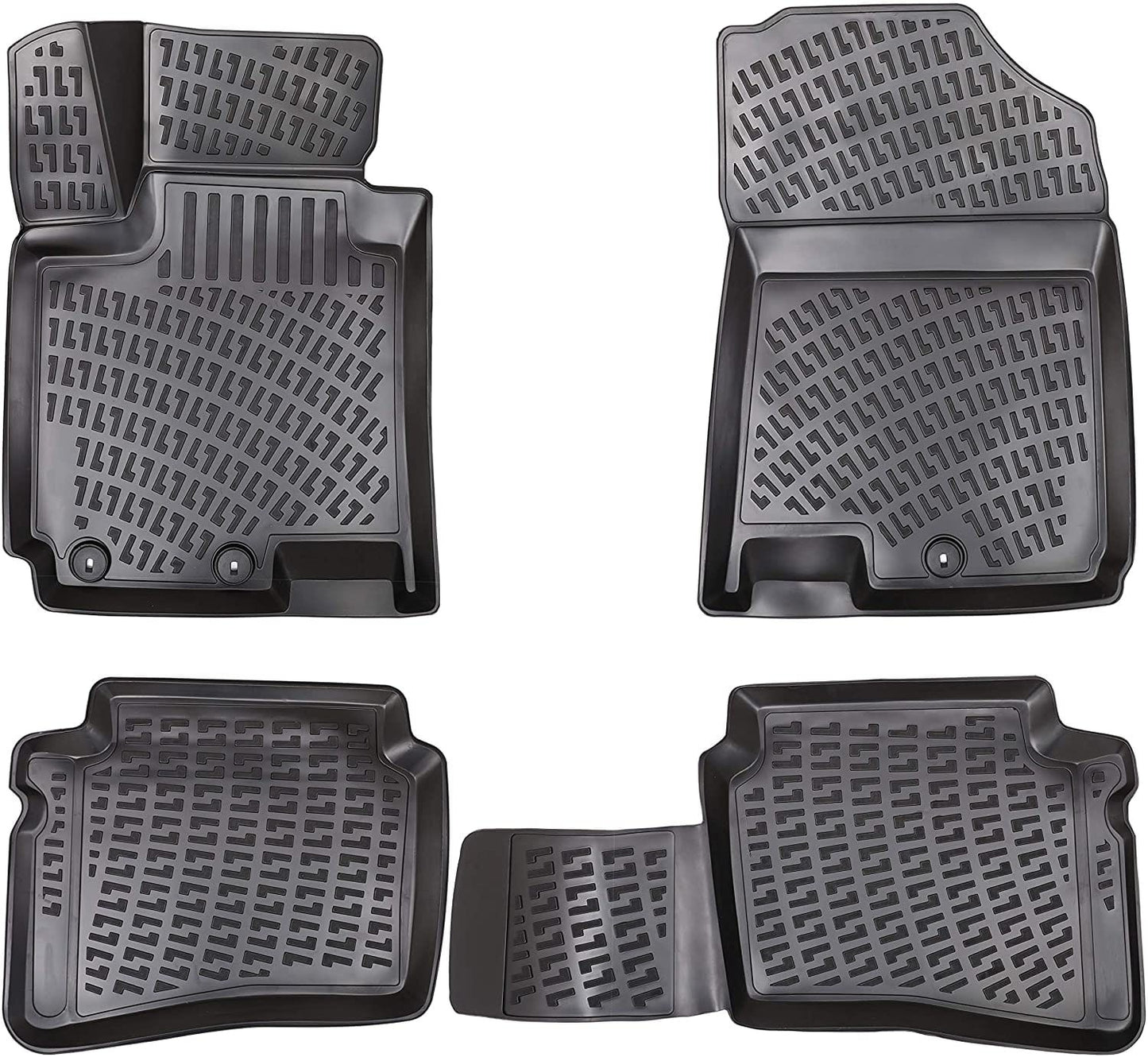 Compatible avec Hyundai i20 II (GB) 2015-2019 4D Tapis de Voiture Noir
