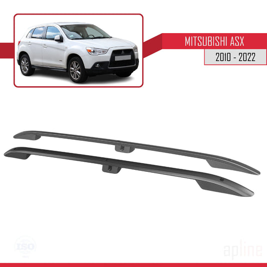 Compatible avec Mitsubishi ASX (GA) 2010-2022 (Empattement Court L1/H1) Rails de Toit Porte-bagages sur le Toit Noir