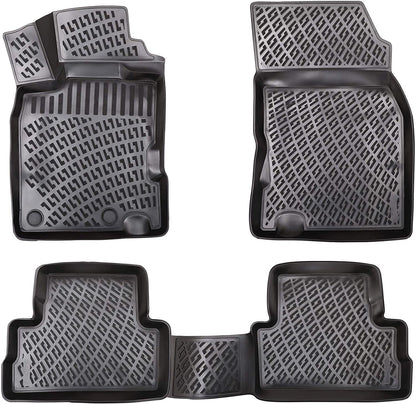 Compatible avec Renault Kadjar 2015-2022 4D Tapis de Voiture Noir