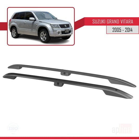 Compatibile con Suzuki Grand Vitara 2 (JT) (5 Door) 2005-2014 (Passo Corto L1/H1) Barre sul Tetto Portapacchi sul Tetto Nero