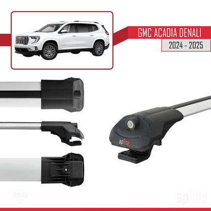 Compatibile con GMC Acadia Denali 2024-2025 ACE-1 Barre Tetto Portapacchi Auto Barre Portatutto Grigo Alluminio 3 Barre