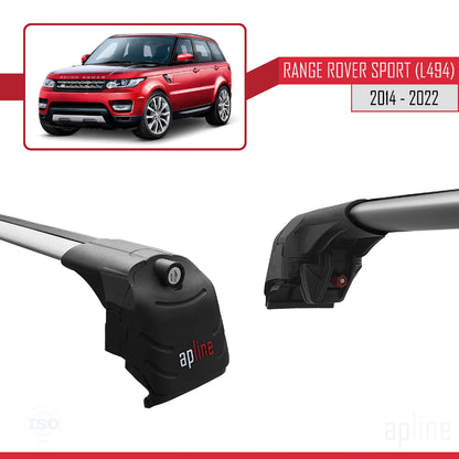 Compatible avec Land Rover Range Rover Sport 2 (L494) 2014-2022 ACE-2 Barres de Toit Railing Porte-Bagages de Voiture Gris Aluminium 2 Barres