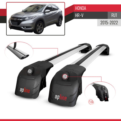 Compatibile con Honda HR-V 2016-2022 ACE-2 Barre Tetto Portapacchi Auto Barre Portatutto Grigo Alluminio 2 Barre