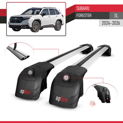 Kompatibel mit Subaru Forester 2024-2025 ACE-2 Relingträger Dachträger Auto Gepäckträger Grau Aluminium 2 Stangen
