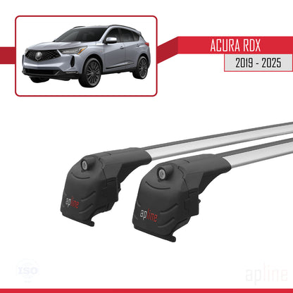 Compatibile con Acura RDX 2019-2025 ACE-2 Barre portatutto per auto Portapacchi in alluminio grigio 2 barre