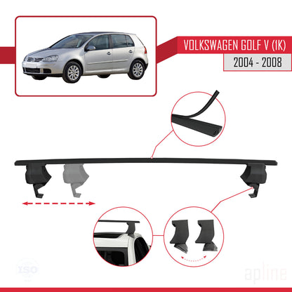 Compatibile con Volkswagen Golf 5 (1K) 2004-2008 ACE-4 Barre Tetto Portapacchi Auto Barre Portatutto Nero Alluminio 2 Barre