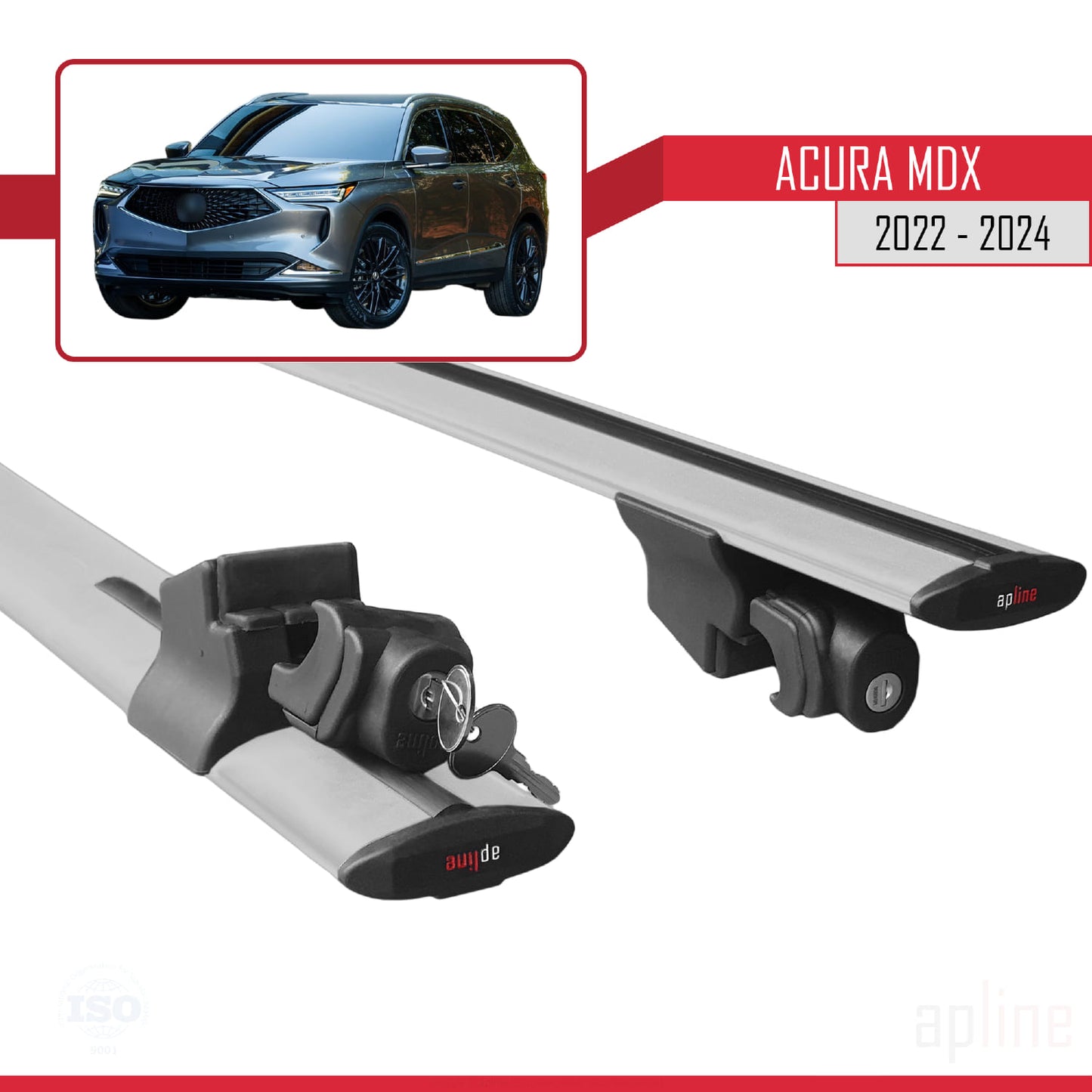 Compatible avec Jaguar XF Sportbrake 2015-2024 HOOK Model Barres de Toit Railing Porte-Bagages de Voiture Gris Aluminium 2 Barres