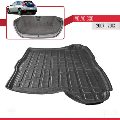 Tapis de Coffre pour Volvo C30 2006-2012 Flexible NOIR