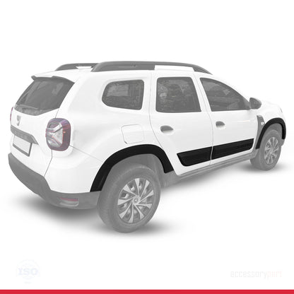 Compatibel met Dacia Duster 2018-2024 Wielkast Spatbord en Bodyguard Zijbescherming carrosseriebescherming ZWART