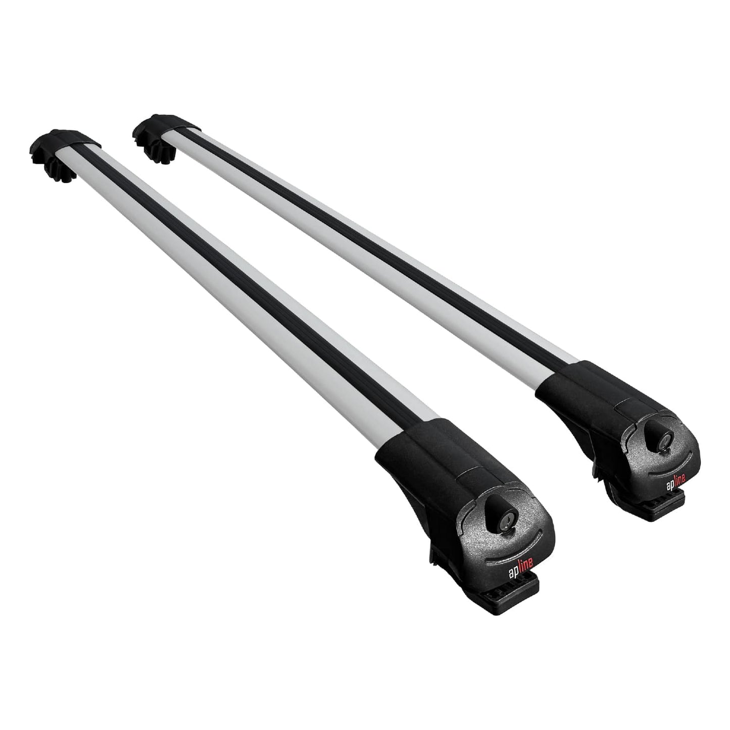 ACE-1 Dakdrager bagagedrager compatibel met Nissan NP300 (D23) 2015-2021 Spoorstaven Grijs Aluminium 2 Staven