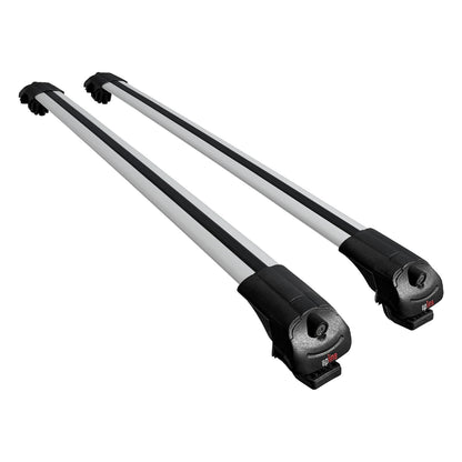 ACE-1 Dakdrager bagagedrager compatibel met Nissan NP300 (D23) 2015-2021 Spoorstaven Grijs Aluminium 2 Staven