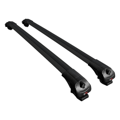 Compatible avec Nissan NP300 (D23) 2015-2021 ACE-1 Barres de Toit Railing Porte-Bagages de Voiture Noir Aluminium 2 Barres