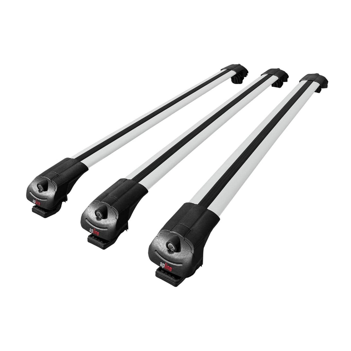 Compatible avec Dacia Duster 2 (HM) 2018-2024 ACE-1 Barres de Toit Railing Porte-Bagages de Voiture Gris Aluminium 3 Barres