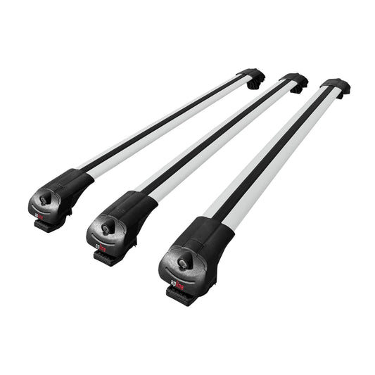 Compatible avec Mercedes EQT / Citan W420 2022-2025 ACE-1 Barres de Toit Railing Porte-Bagages de Voiture Gris Aluminium 3 Barres