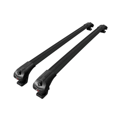 Compatible avec Renault Duster (HS) Post-Facelift 2014-2017 ACE-1 Barres de Toit Railing Porte-Bagages de Voiture Noir Aluminium 2 Barres