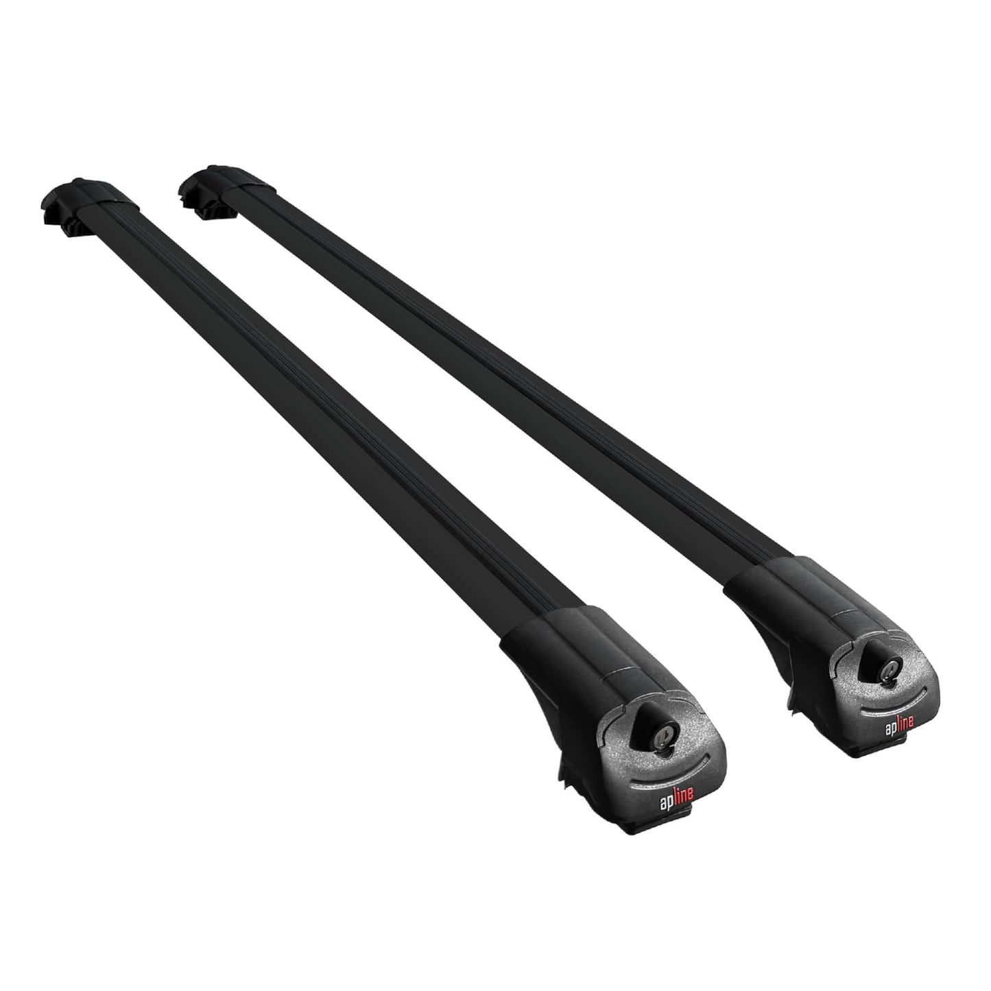 Compatible avec Chevrolet D-Max (RT50) 2012-2015 ACE-1 Barres de Toit Railing Porte-Bagages de Voiture Noir Aluminium 2 Barres