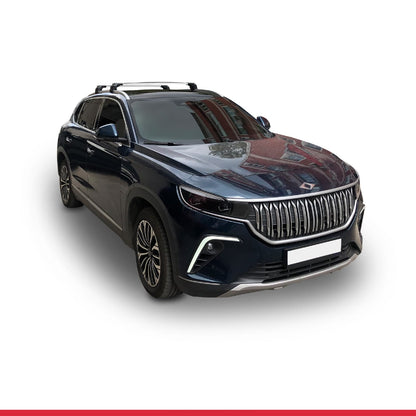 Compatible avec Togg T10X 2023-2025 ACE-2 Barres de Toit Railing Porte-Bagages de Voiture Gris Aluminium 2 Barres