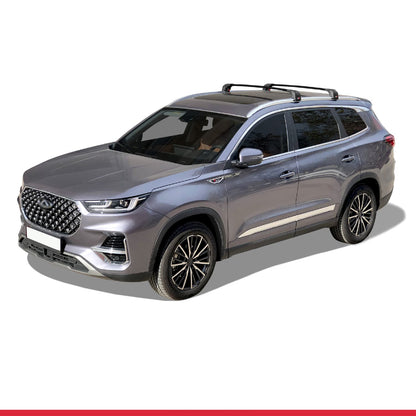 Compatible avec Chery Tiggo 8 Pro 2020-2024 ACE-2 modèle Barres de Toit Railing Porte-Bagages de Voiture Noir Aluminium Barres