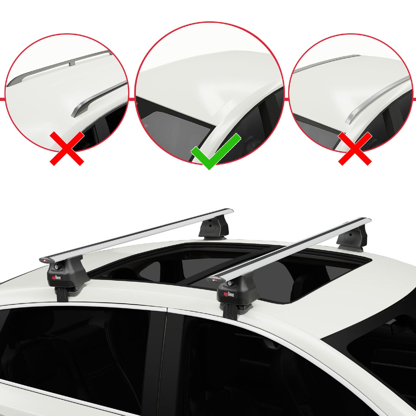 Compatible avec Kia Sportage (QL) 2016-2021 ACE-4 Barres de Toit Railing Porte-Bagages de Voiture Gris Aluminium 2 Barres