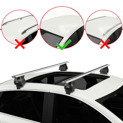 Compatible avec Kia Sportage (QL) 2016-2021 ACE-4 Barres de Toit Railing Porte-Bagages de Voiture Gris Aluminium 2 Barres