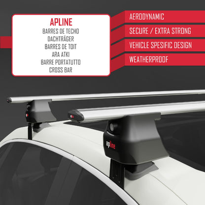 Compatible avec Kia Sportage (QL) 2016-2021 ACE-4 Barres de Toit Railing Porte-Bagages de Voiture Gris Aluminium 2 Barres