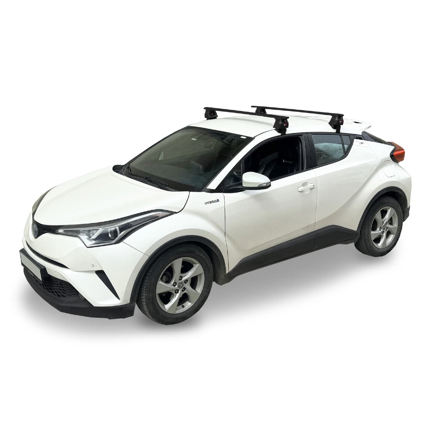 Compatible avec Toyota C-HR 2016-2022 ACE-4 Barres de Toit Railing Porte-Bagages de Voiture Noir Aluminium 2 Barres