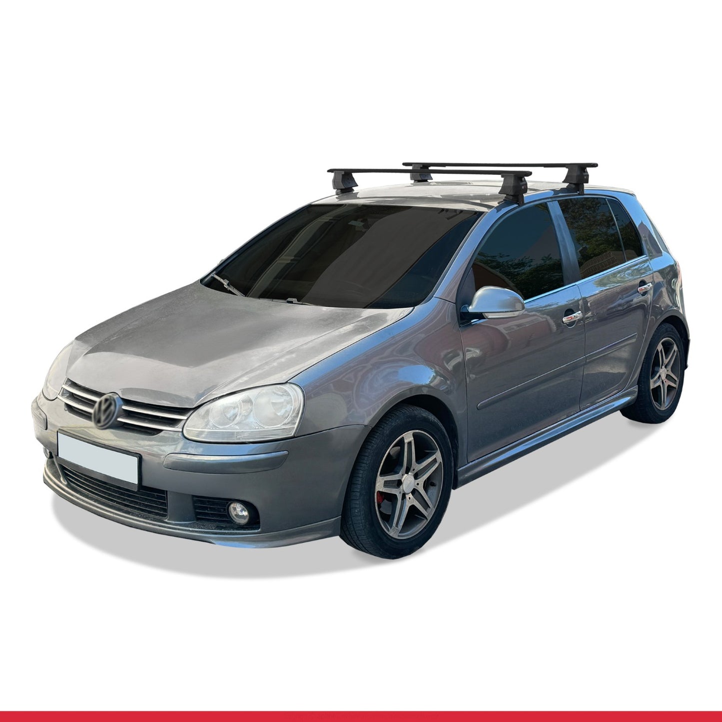 Compatibile con Volkswagen Golf 5 (1K) 2004-2008 ACE-4 Barre Tetto Portapacchi Auto Barre Portatutto Nero Alluminio 2 Barre