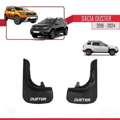 Compatibile con Dacia Duster 2 (HM) 2018-2024 Set di 4 paraspruzzi anteriori e posteriori per auto, neri