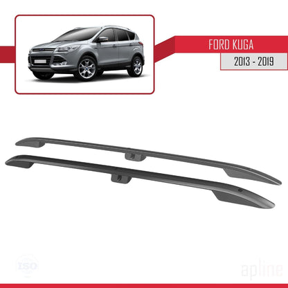 Dakrails Compatible met Ford Kuga 2 (C520) 2013-2019 (Korte Wielbasis L1/H1) Dakdrager Bagagedrager Zwart