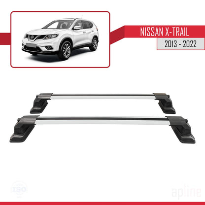 Compatibile con Nissan X-Trail 2013-2022 ACE-3 Barre Tetto Portapacchi Auto Barre Portatutto Grigo Alluminio 2 Barre