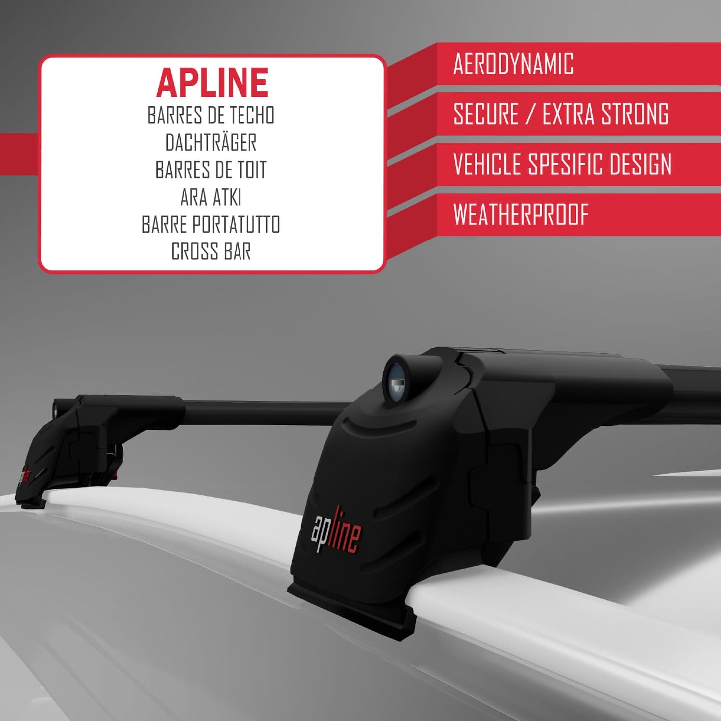 Compatible con Volvo XC40 (Hibrit) 2020-2025 ACE-2 Barras de Techo Auto Portaequipajes Barras Transversales Negro Aluminio 2 Barras