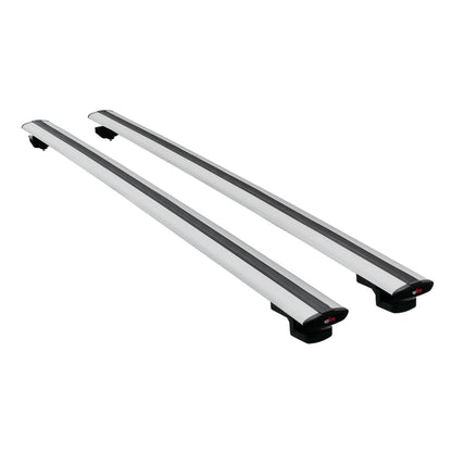 Compatible avec Mercedes Vito (W638) 1996-2003 BASIC Model Barres de Toit Railing Porte-Bagages de Voiture Gris Aluminium 2 Barres