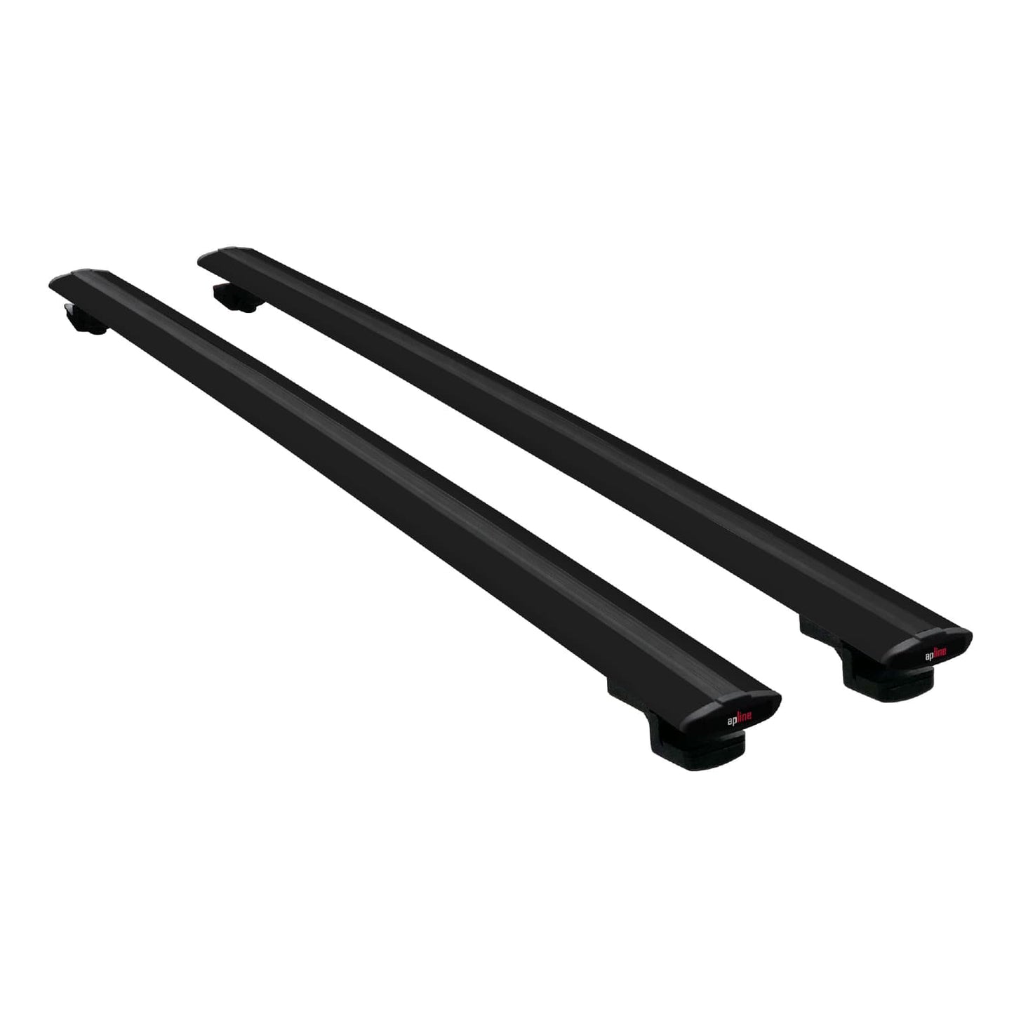 Compatible avec Mercedes Classe GLK (X204) 2008-2015 BASIC Model Barres de Toit Railing Porte-Bagages de Voiture Noir Aluminium 2 Barres