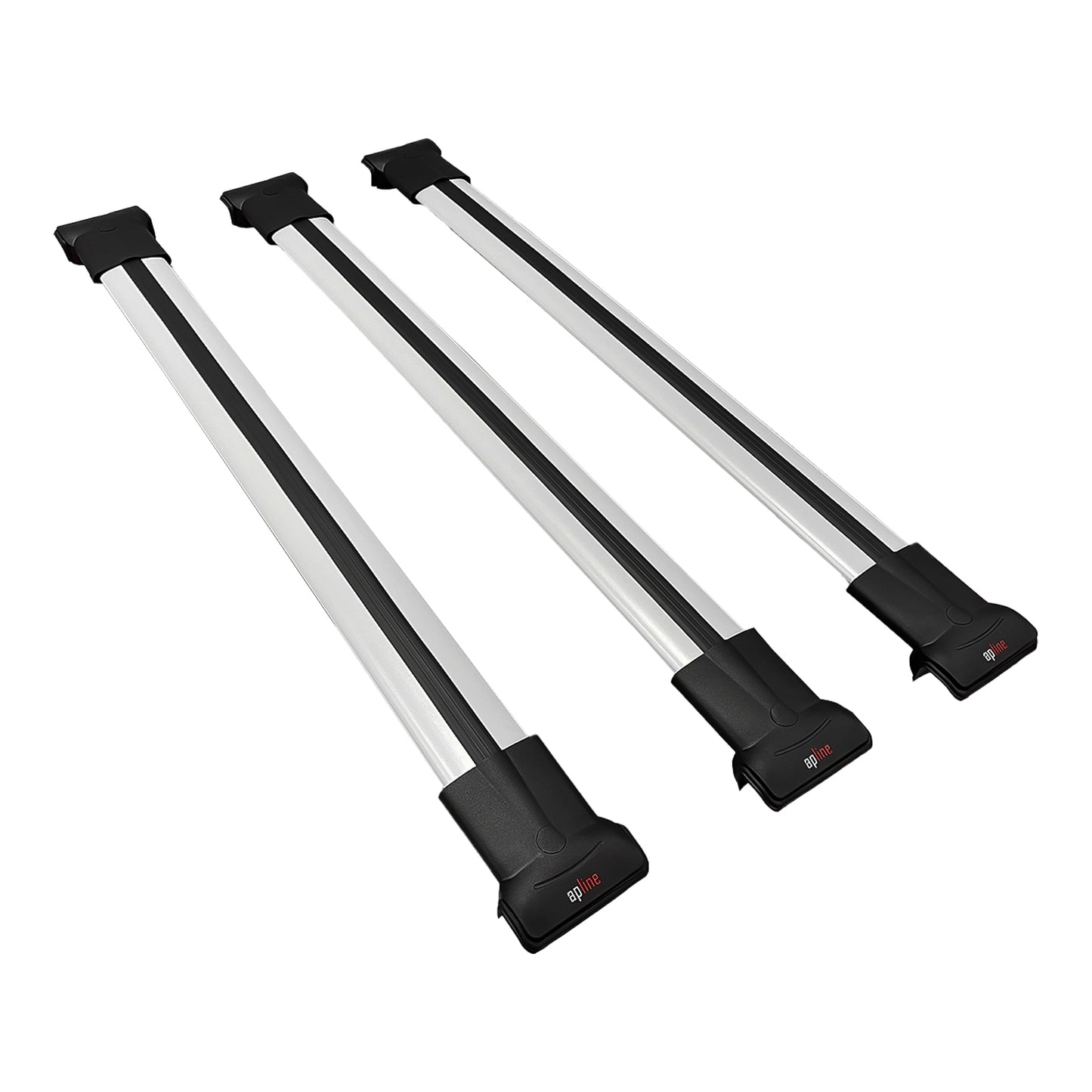 Compatible avec Chevrolet Traverse 2018-2024 FLY Model Barres de Toit Railing Porte-Bagages de Voiture Gris Aluminium 3 Barres