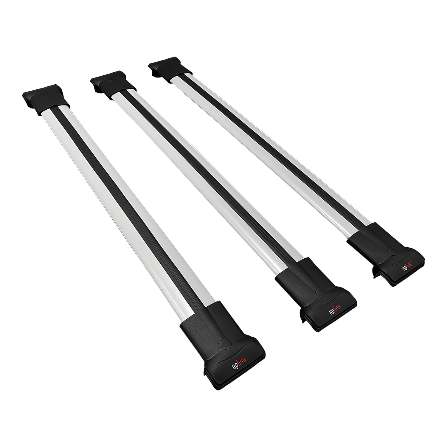 Compatible avec Chevrolet Traverse 2018-2024 FLY Model Barres de Toit Railing Porte-Bagages de Voiture Gris Aluminium 3 Barres
