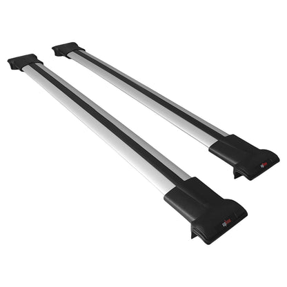 Compatible avec Fiat Fiorino 3 2008-2025 FLY Model Barres de Toit Railing Porte-Bagages de Voiture Gris Aluminium 2 Barres