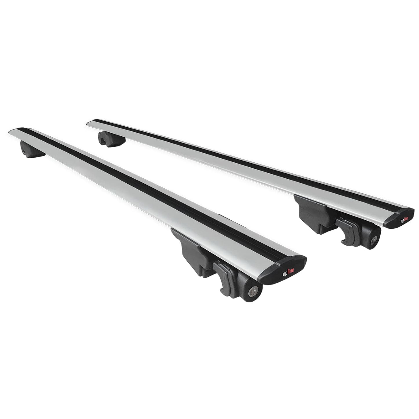 Compatible avec Land Rover Freelander (L314) 1998-2006 HOOK Model Barres de Toit Railing Porte-Bagages de Voiture Gris Aluminium 2 Barres