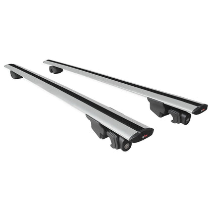 Compatible avec Land Rover Freelander (L314) 1998-2006 HOOK Model Barres de Toit Railing Porte-Bagages de Voiture Gris Aluminium 2 Barres