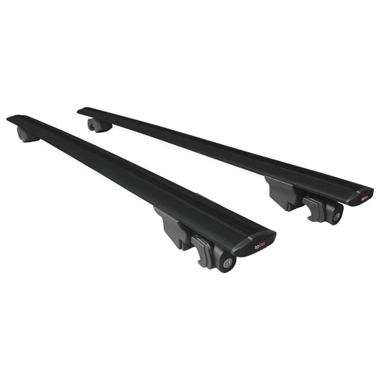 Compatible avec Volkswagen Passat B8 (3G) Variant 2015-2023 HOOK Model Barres de Toit Railing Porte-Bagages de Voiture Noir Aluminium 2 Barres