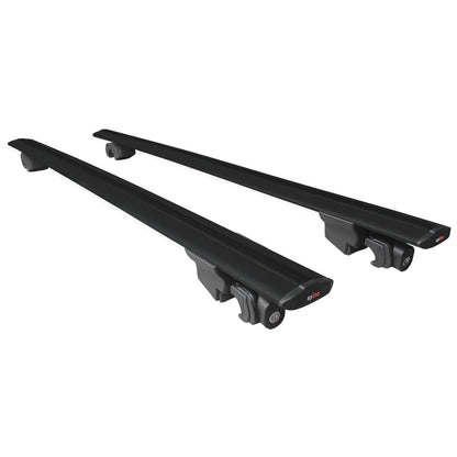 Compatible avec Kia Sportage 4 (QL) 2016-2021 HOOK Model Barres de Toit Railing Porte-Bagages de Voiture Noir Aluminium 2 Barres
