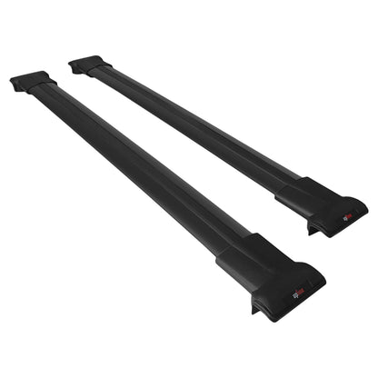 Compatible avec Mercedes Classe GL 2 (X166) Pre-Facelift 2013-2015 FLY Model Barres de Toit Railing Porte-Bagages de Voiture Noir Aluminium 2 Barres