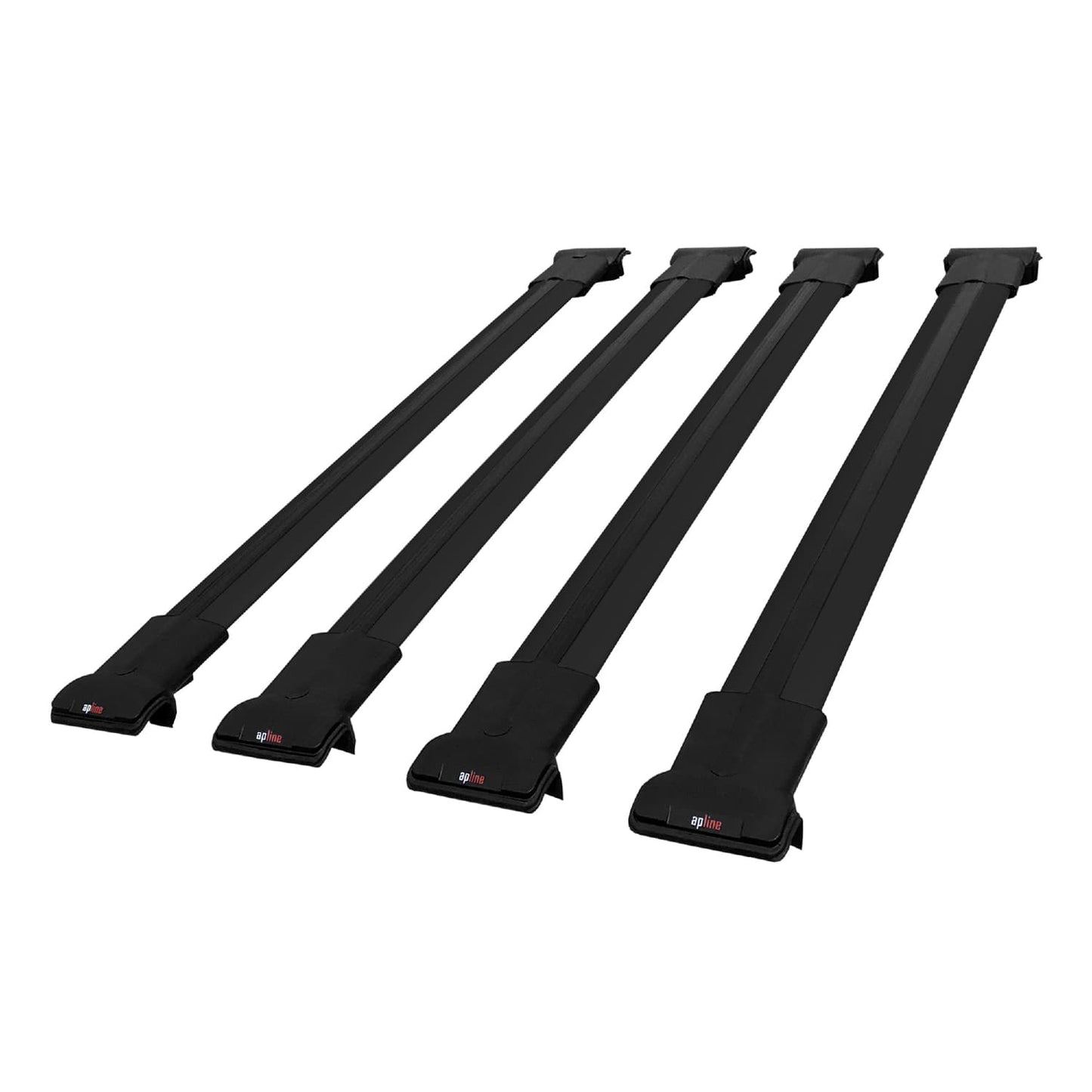 Compatible avec Mercedes Vaneo (W414) 2002-2005 FLY Model Barres de Toit Railing Porte-Bagages de Voiture Noir Aluminium 4 Barres